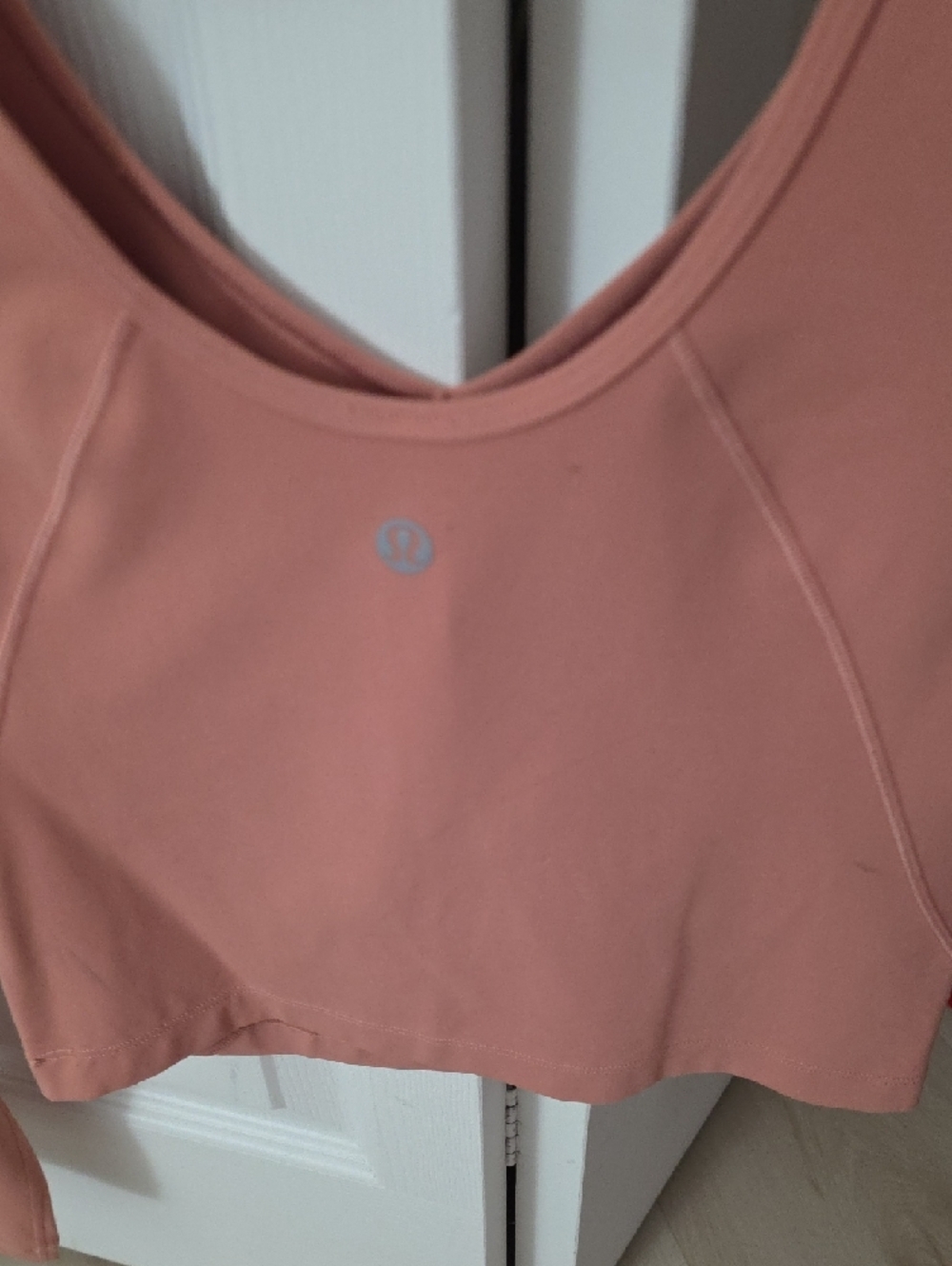 lululemon athletica V-Neck Long Sleeve Crop Top - Dusty Rose Blush - Picture 11 of 11